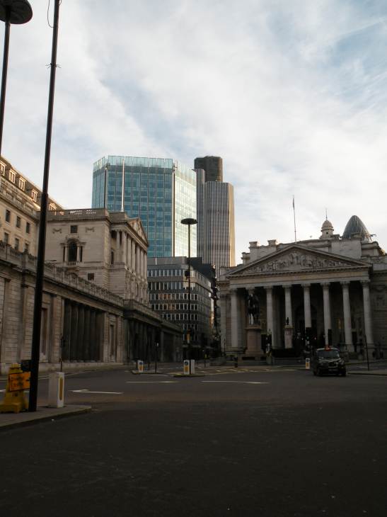  bourse de Londres et Banque d'Angleterre